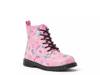 Lace-Up Lug Sole Boot - Kids' Pink view