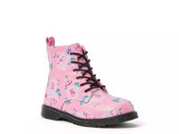 Lace-Up Lug Sole Boot - Kids' Pink view