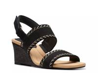 Kyarra Rose Wedge Sandal Black Nubuck view