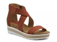 Capers Wedge Sandal Burnt Orange view