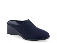 Aki Wedge Mule Navy view