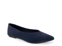 Del Ballet Flat Navy Stretch view