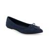 Dumas Ballet Flat Navy Suede view
