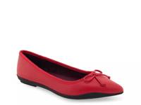 Dumas Ballet Flat Red Leather view