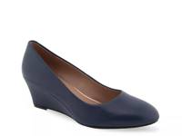 Iris Wedge Pump Navy Leather view