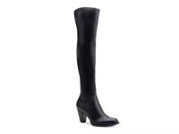 Lewes Over-The-Knee Wide Calf Boot Black view