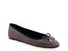Pia Ballet Flat Mocha Brown Snake Print Leather view