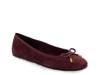 Pia Ballet Flat Burgundy Suede view