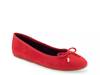 Pia Ballet Flat Red Suede view