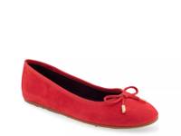 Pia Ballet Flat Red Suede view