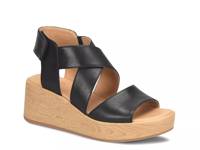 Shola Wedge Sandal Black view