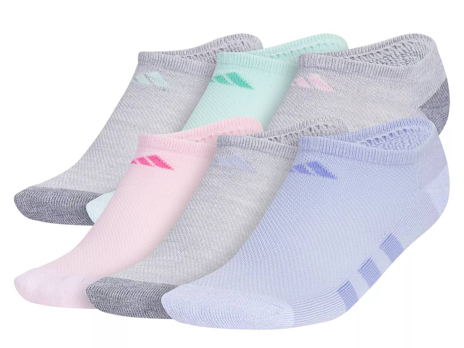 Athletic Cushioned Kids' No Show Socks - 6 Pack