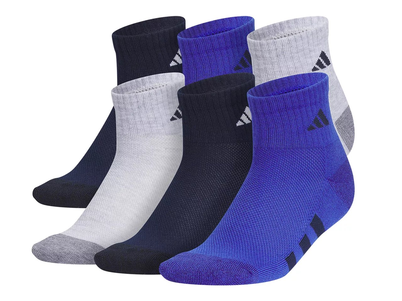 Athletic Cushioned Kids' Quarter Ankle Socks - 6 Pack