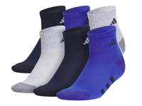 Athletic Cushioned Kids' Quarter Ankle Socks - 6 Pack Cobalt/Navy view