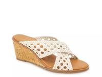 Baila Wedge Sandal Ivory view