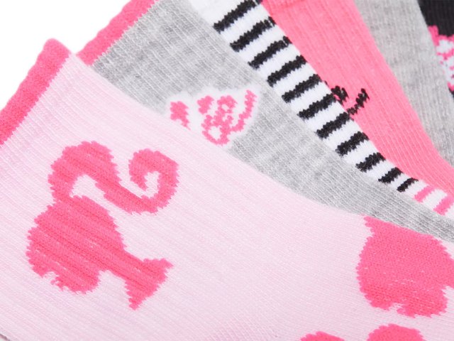 Barbie Kids' Crew Socks - 6 Pack