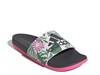 Adilette Slide Sandal - Women's White/Multicolor Floral Print view