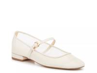 Bronwyn Mary Jane Flat Chalk Ivory view