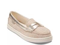 Nantucket Penny Loafer Beige/Gold Leather & Textile view