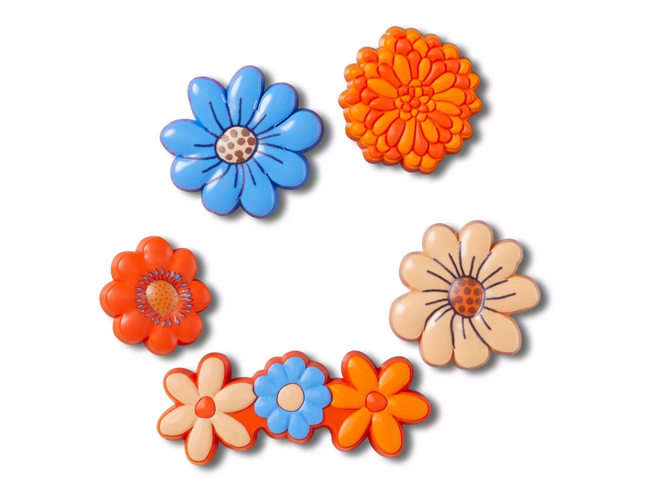 Blooming Autumn Flower Jibbitz Set - 5 Pack