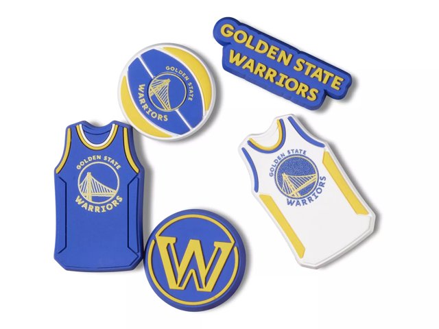 NBA Golden State Warriors Jibbitz Set - 5 Pack