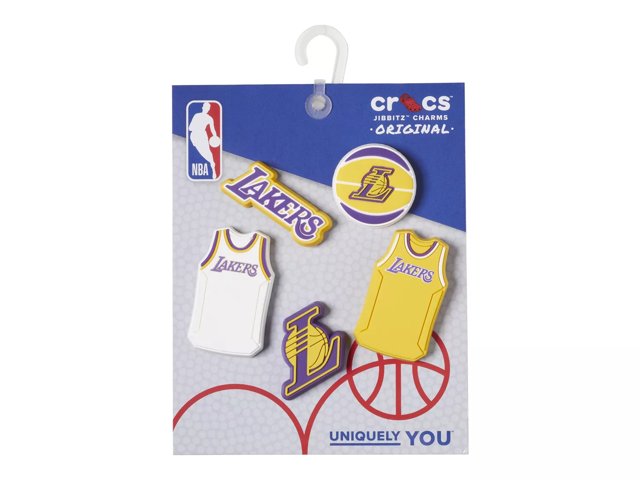 NBA Los Angeles Lakers Jibbitz Set - 5 Pack