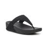 Lulu Geo-Webbing Wedge Sandal Black view