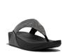 Lulu Glitz Wedge Sandal Black view