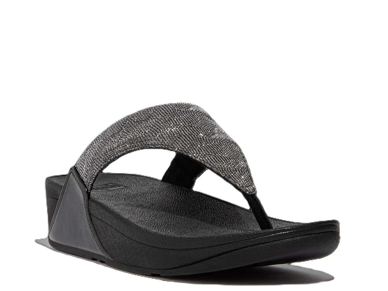 Lulu Glitz Wedge Sandal