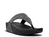 Lulu Glitz Wedge Sandal Black view