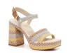 Alex Platform Sandal Beige/Yellow/Light Blue view