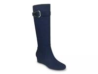 Gelsey Wedge Boot Dark Blue view