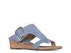 Vine Wedge Sandal Blue view
