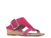 Vine Wedge Sandal Bright Pink view