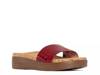 Fiji Sandal Red Croc Print view