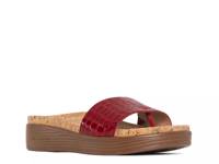Fiji Sandal Red Croc Print view