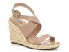Russell Wedge Sandal Linen Beige Leather view