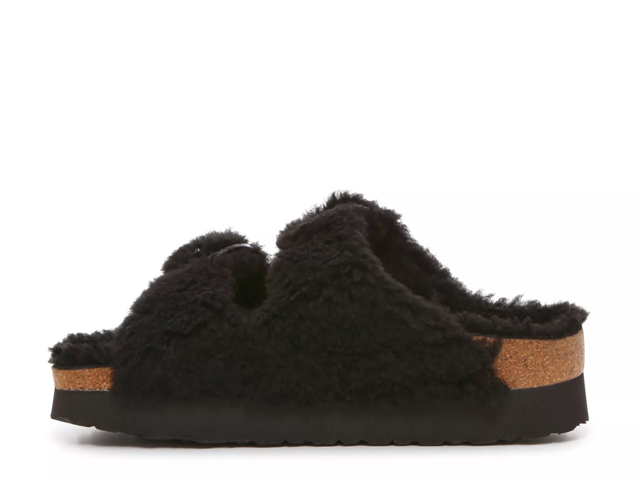 Papillio by Birkenstock Arizona Big Buckle Shearling Platform Sandal - Women's