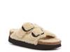 Papillio by Birkenstock Arizona Big Buckle Shearling Platform Sandal - Women's Off White view