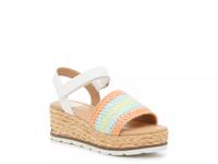 Varsity Wedge Sandal White/Multicolor view