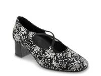 Demi Pump Black/Silver Floral view