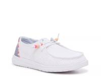 Wendy Crochet Slip-On Sneaker - Women's White/Denim Blue view