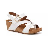 Evelyn Wedge Sandal White view