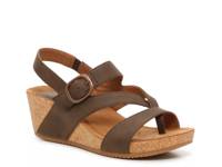 Evelyn Wedge Sandal Dark Brown view