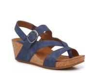 Evelyn Wedge Sandal Blue view