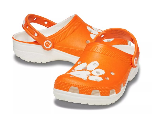 Clemson University Crocs Men\'s 11 Classic Tigers Clogs Shoes Orange Clemson University Crocs Classic Tigers Clogs Men main image 4