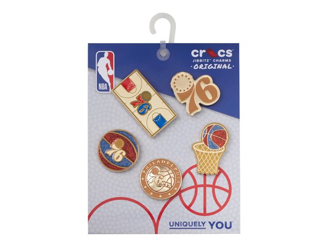 NBA Philadelphia 76ers Jibbitz Set - 5 Pack