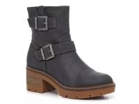Monika Moto Boot Slate Grey Suede view