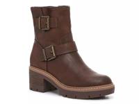 Monika Moto Boot Dark Brown Suede view