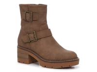 Monika Moto Boot Taupe Suede view